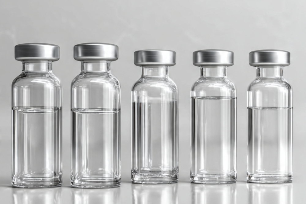 Peptide Vial Clean Medical Background